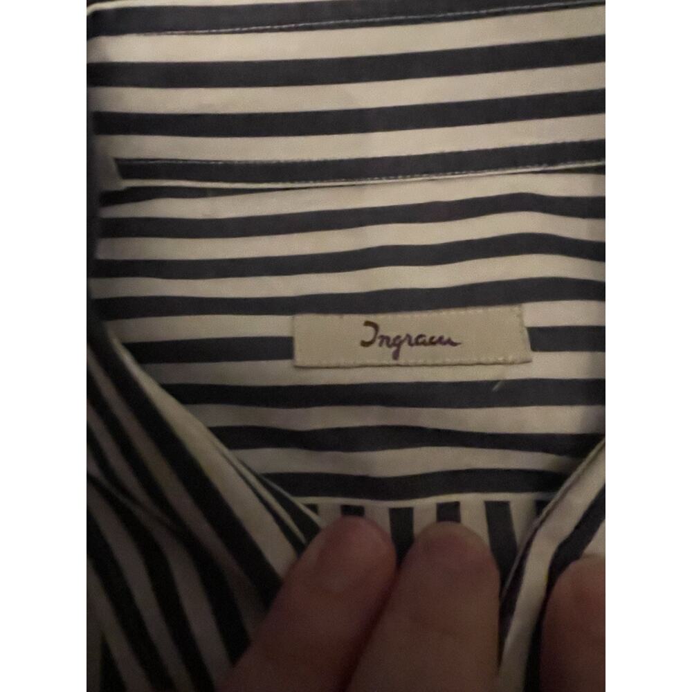 Ingram Shirt Mens XL Casual Button Down Striped